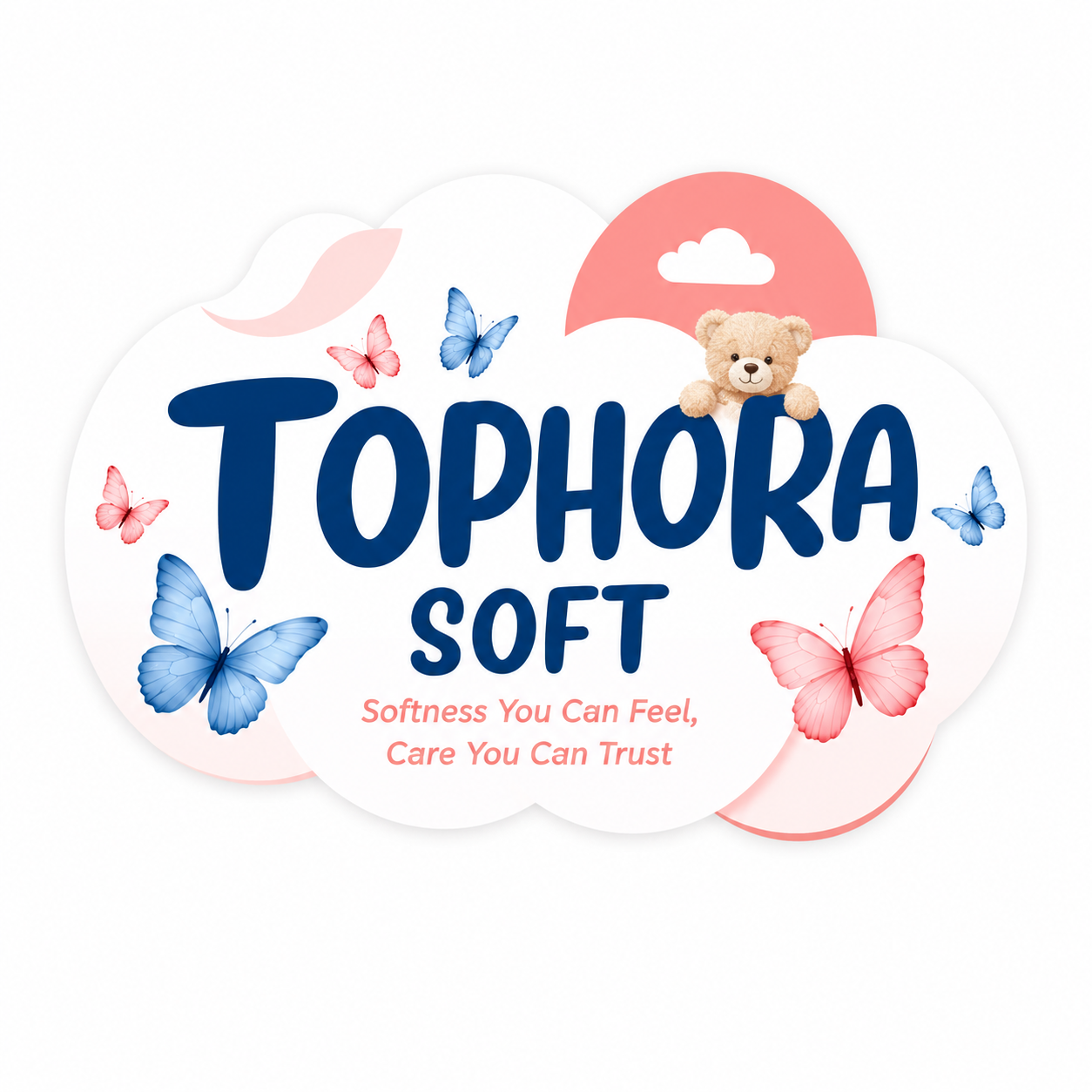 Tophora Soft eco-friendly packaging showing recycling messaging